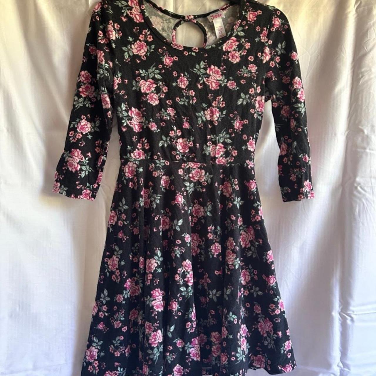 Justice floral dress best sale