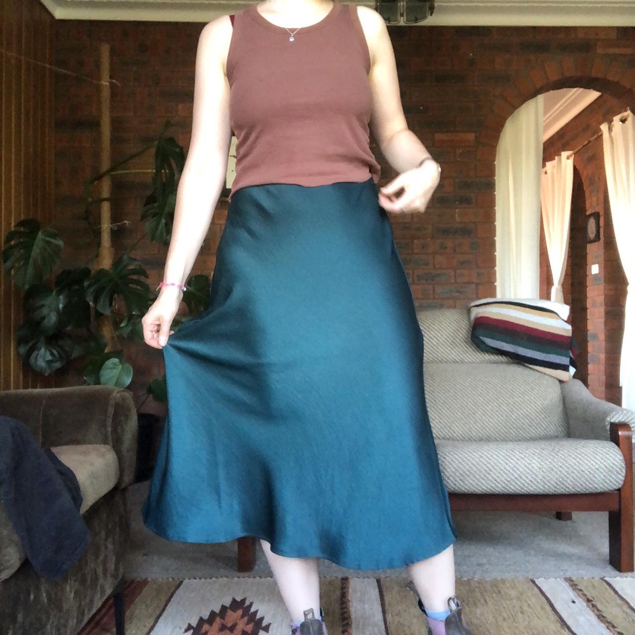 Bluegreen 🦚 midi skirt from Dotti dotti supre... Depop