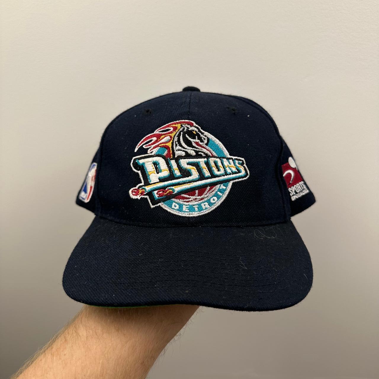 Detroit Pistons Vintage 90s Logo Athletic Snapback  - Depop