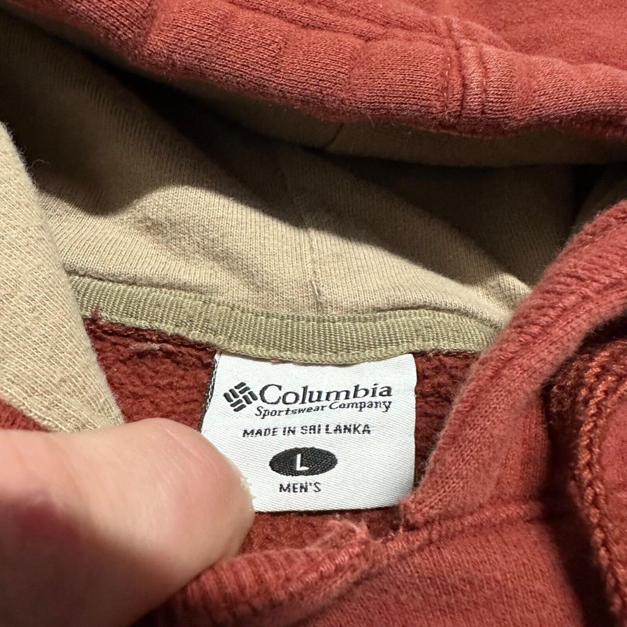 Columbia Hoodie Sweatshirt Burnt Orange... - Depop