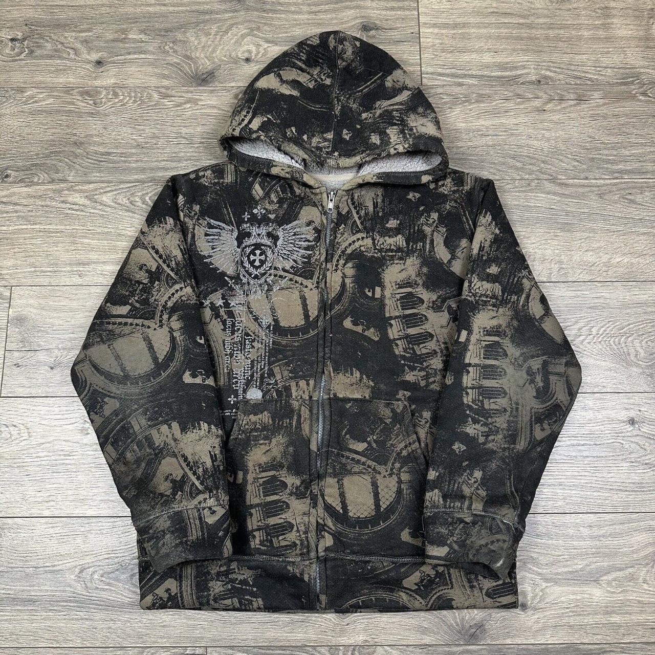 Faded glory 2024 skull hoodie