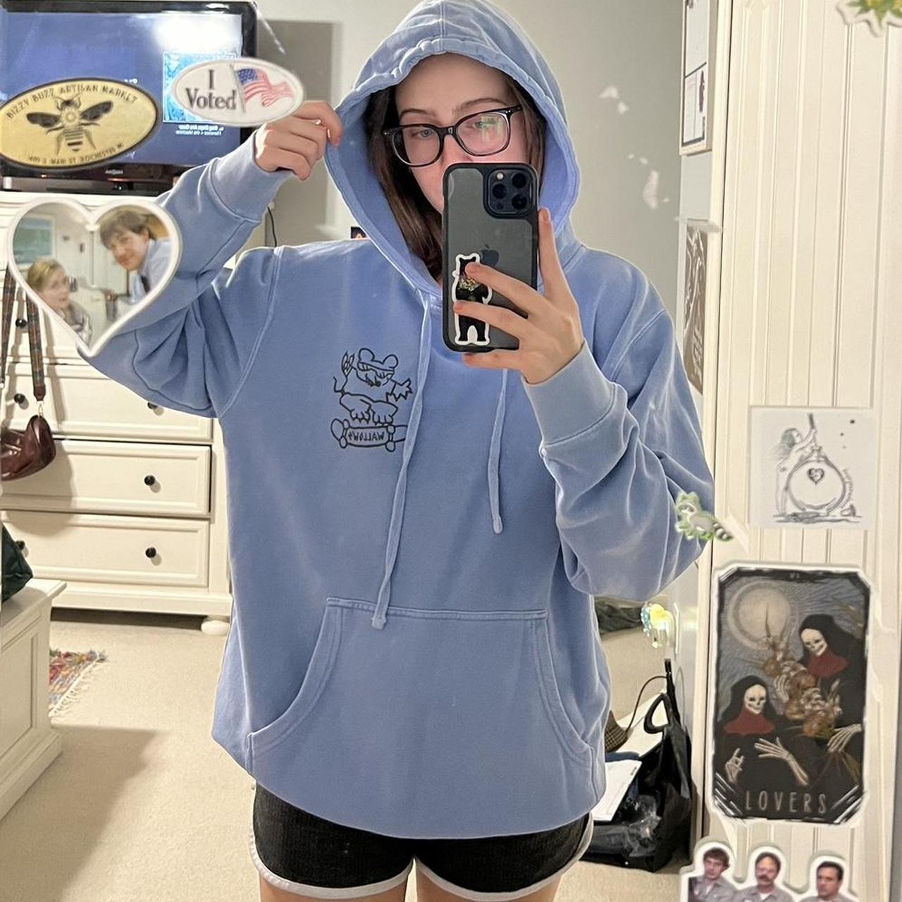 Wallows merch blue hoodie. Size medium. - Depop