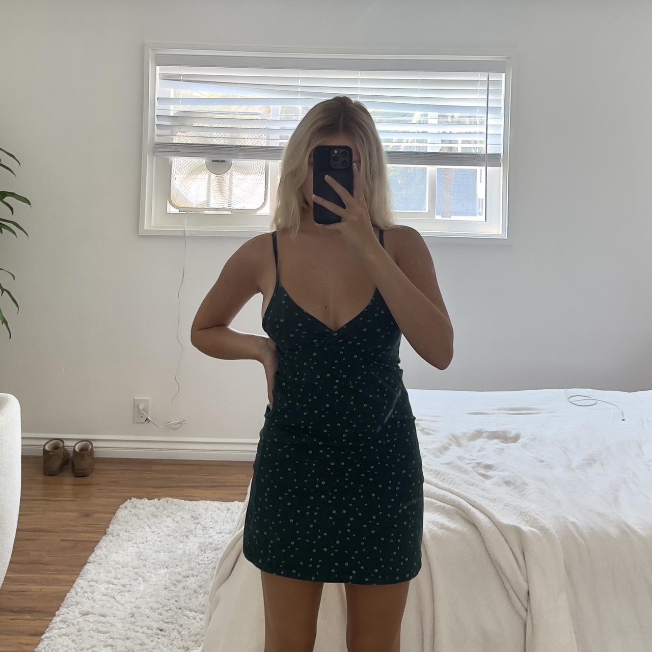 Green brandy melville dress best sale