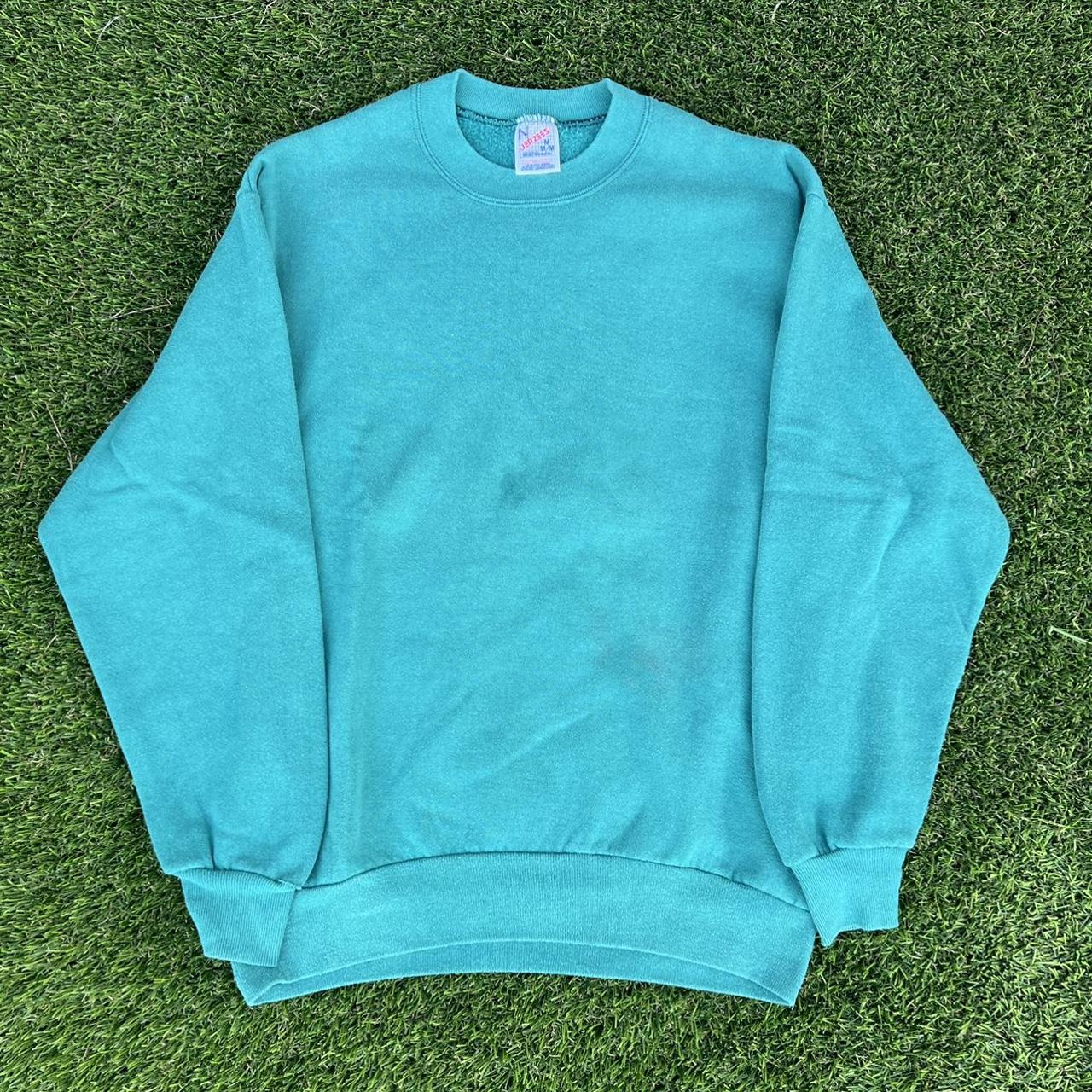 Jerzees Men's Green Sweatshirt Depop