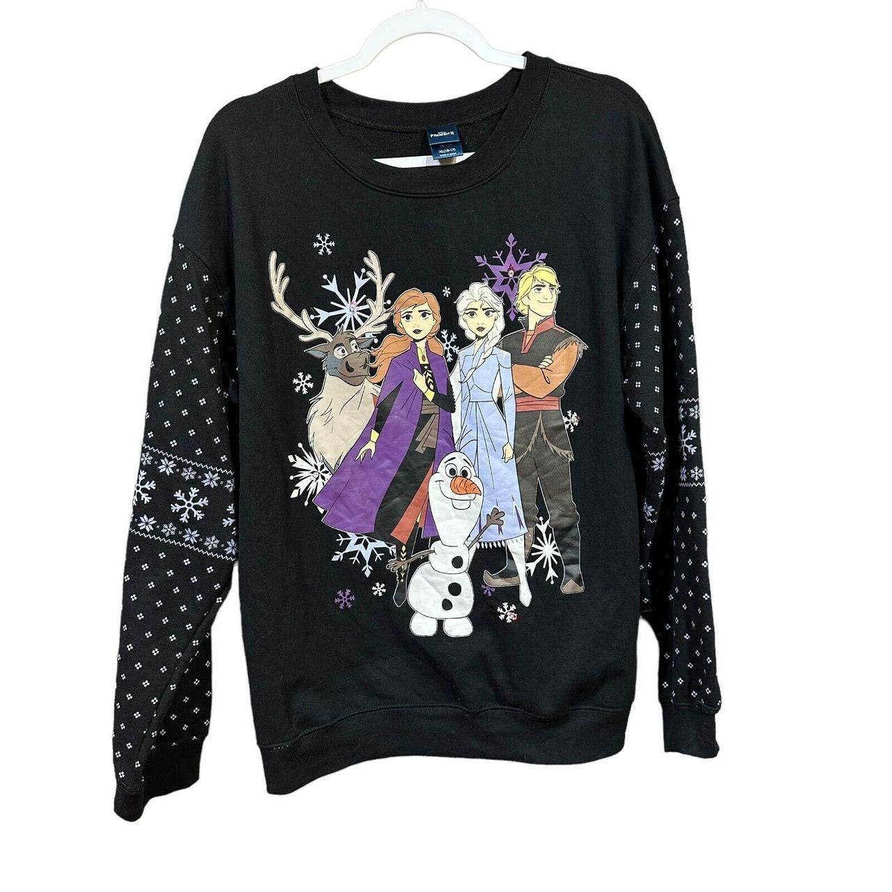 Disney Girls Frozen II Sweatshirt Size XL 15 17 - Depop