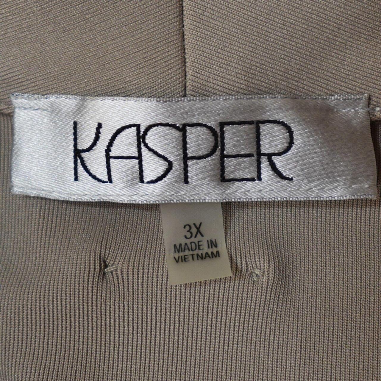 Kasper Blazer Jacket Womens Plus 1X Beige Shawl - Depop