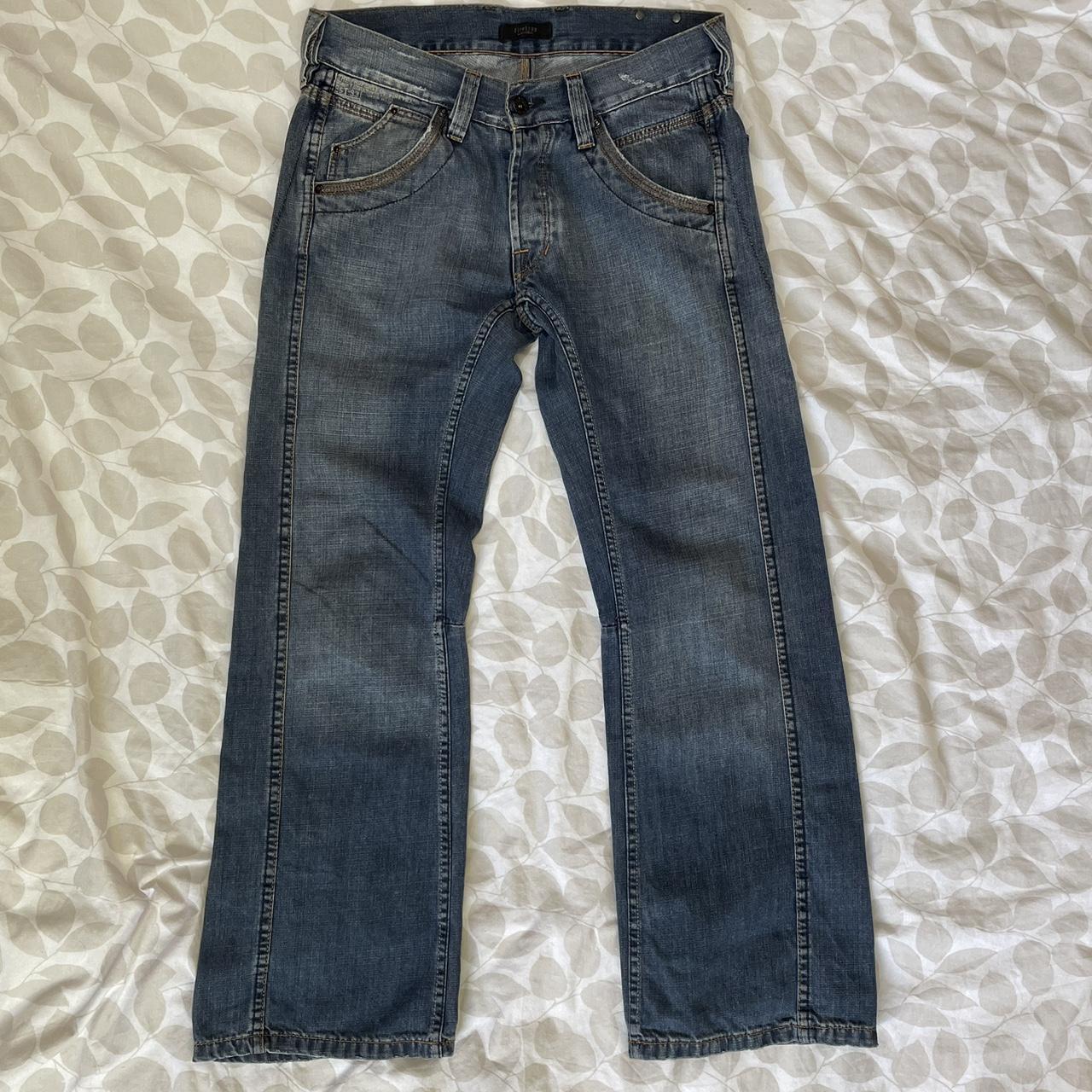 vintage wide leg baggy firetrap jeans label size... Depop