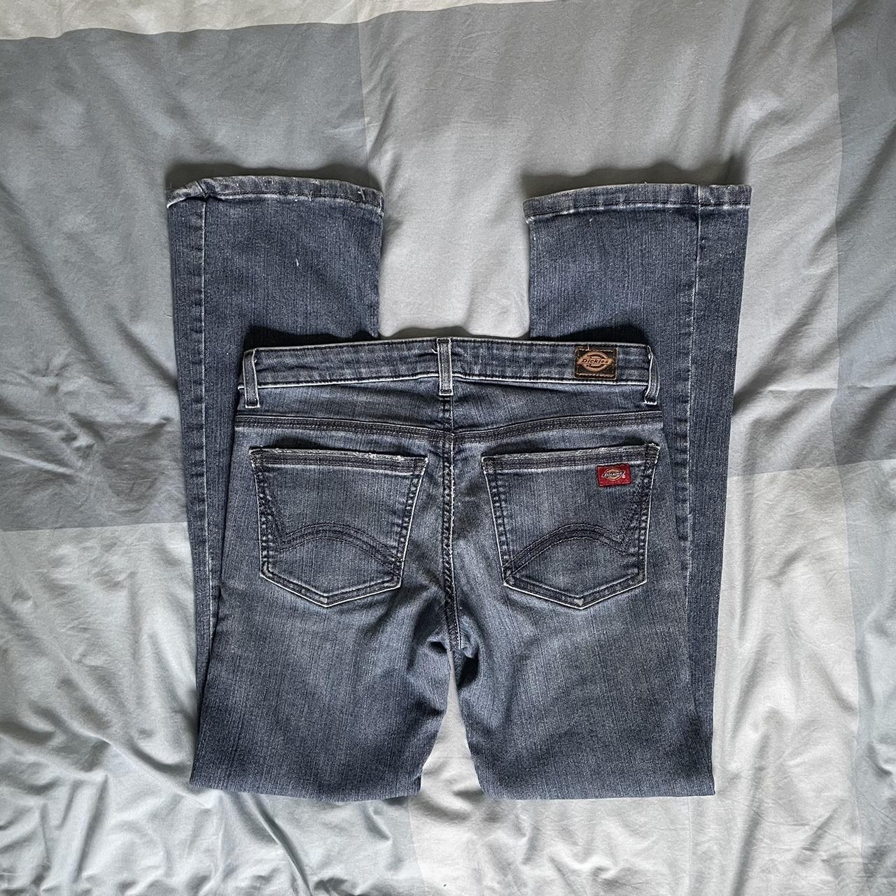 vintage dickies low rise slim bootcut jeans no... - Depop