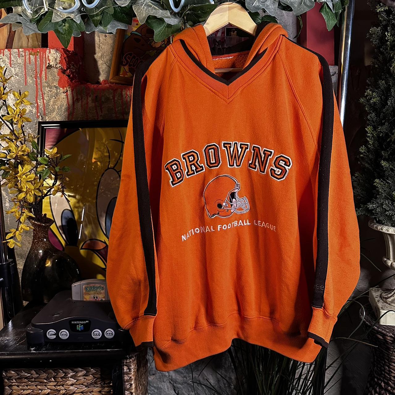 Vintage 90s Cleveland Browns NFL Retro Pullover - Depop