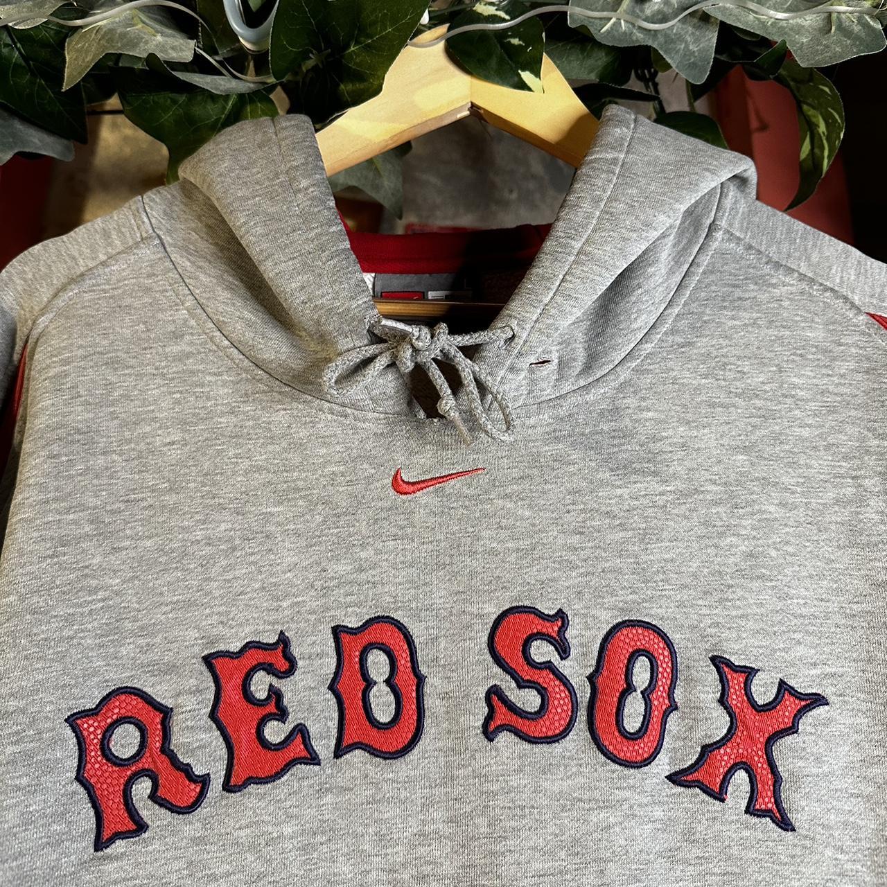 Dyed Red Sox vintage Nike light maroon and black - Depop