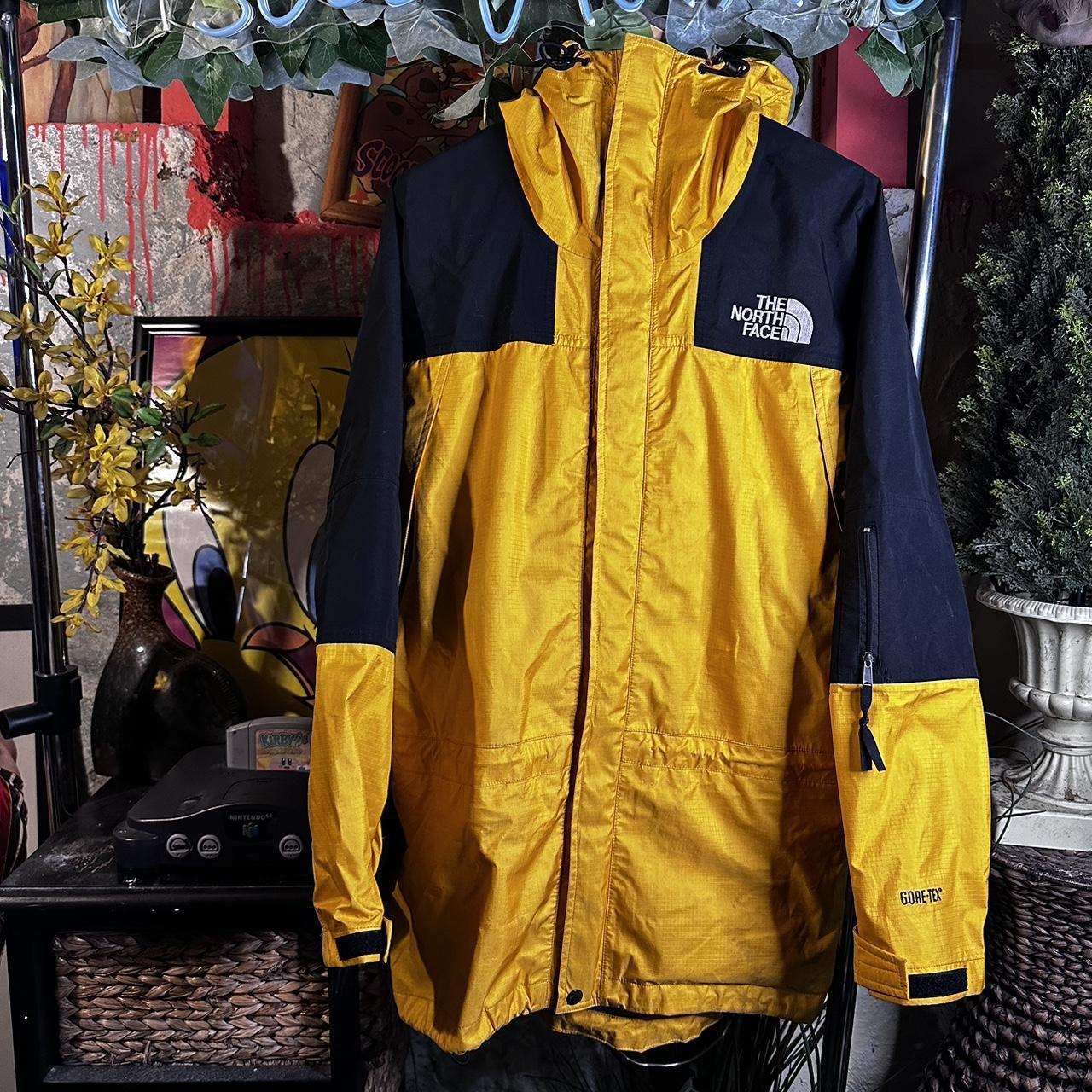 North face gore discount tex yellow jacket