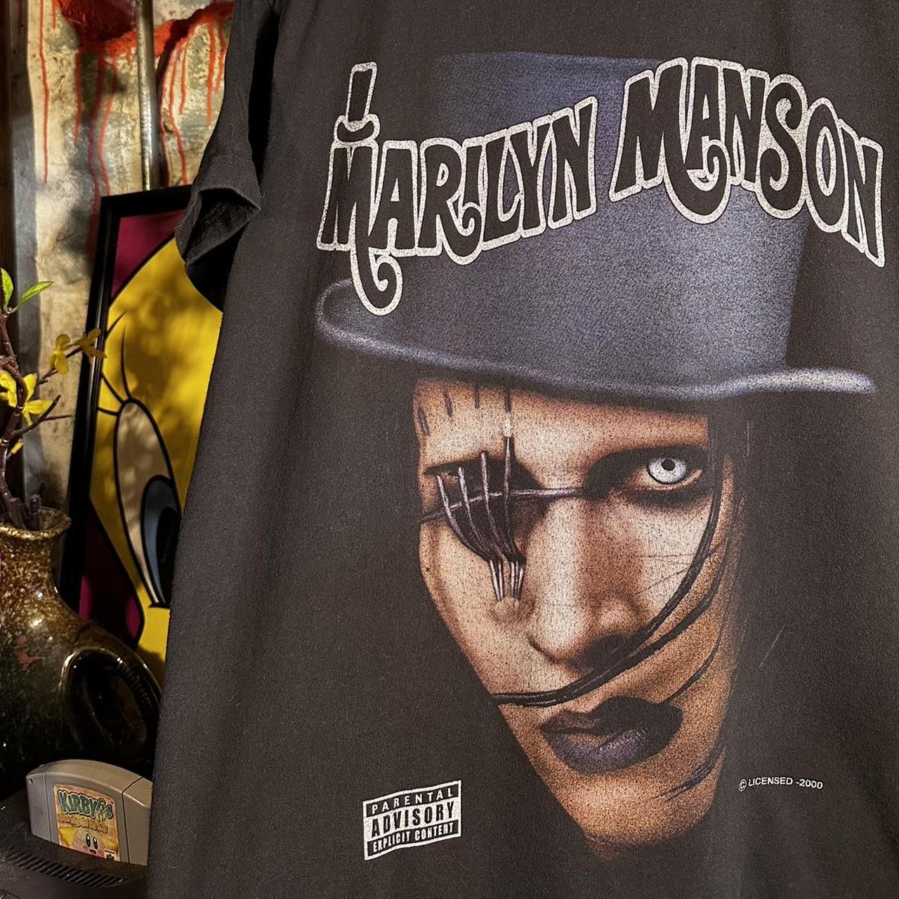 Rare Vintage 2000 Marilyn Manson Willy Wonka Big... - Depop