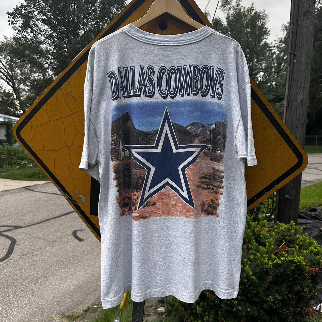 Rare Vintage Deion sanders 1995 Dallas Cowboys tee. - Depop