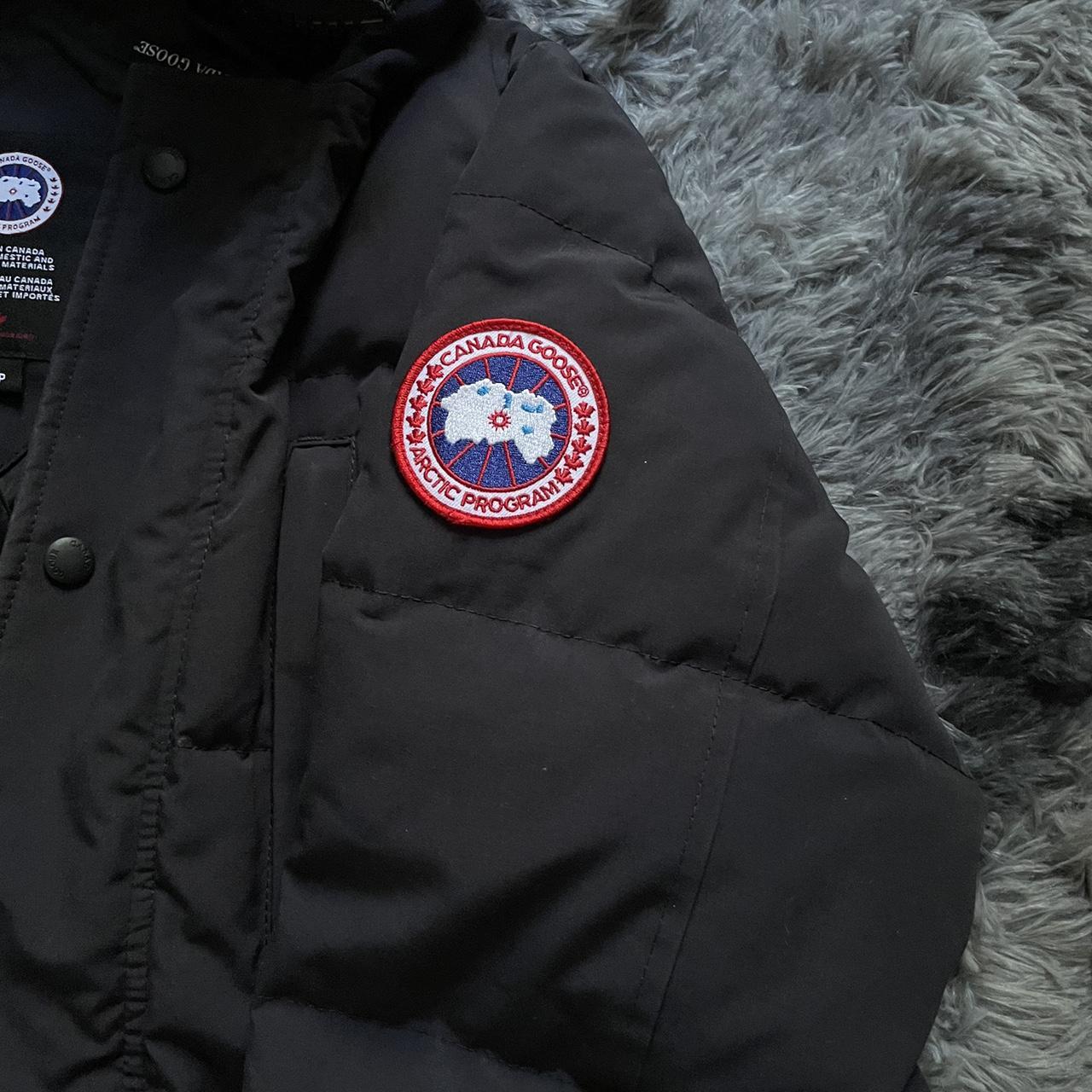 Canada Goose down parka men’s black coat puffer... Depop