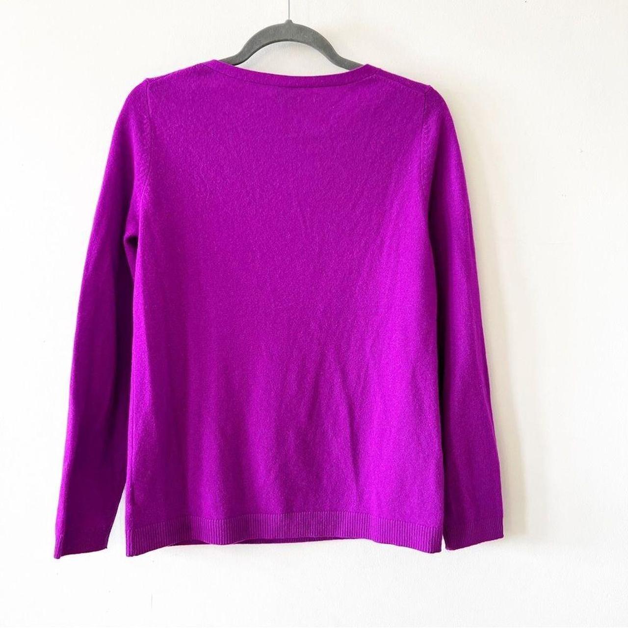 talbots-pure-cashmere-fuchsia-pink-sweater-size-depop