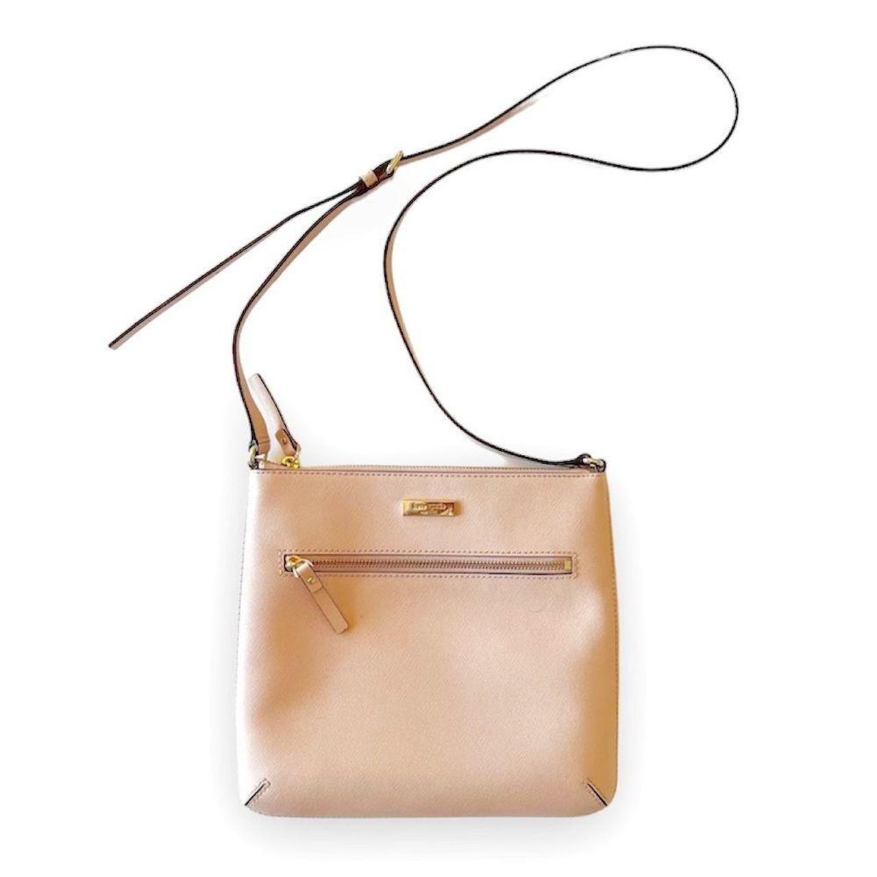 Kate Spade Rima crossbody in pale pink Saffiano Depop