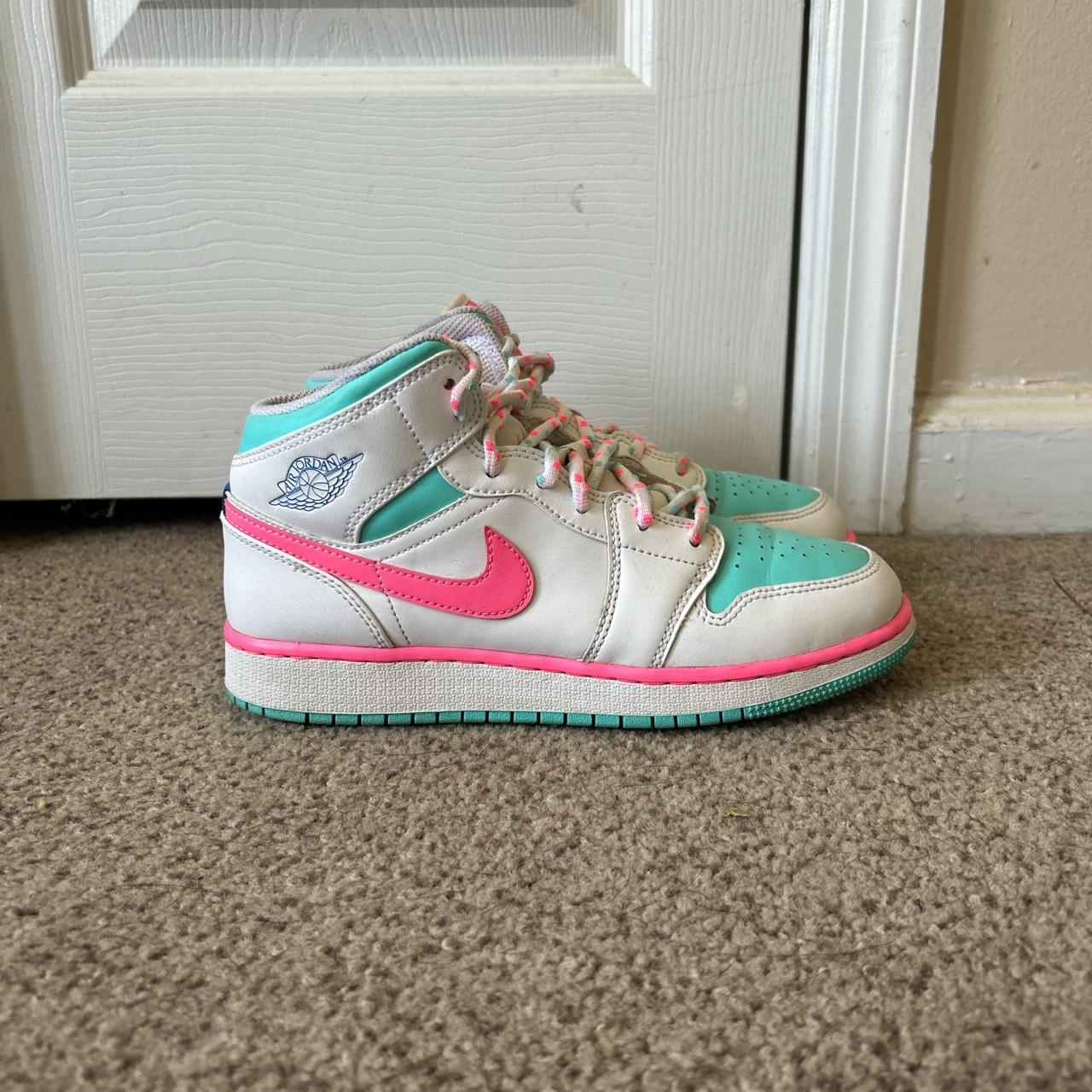 digital pink jordan ones