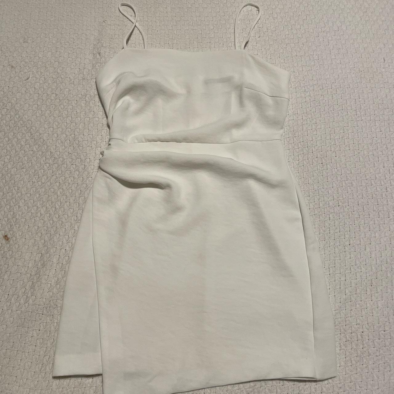 zara mini dress #zara #whitedress #minidress #dress... - Depop