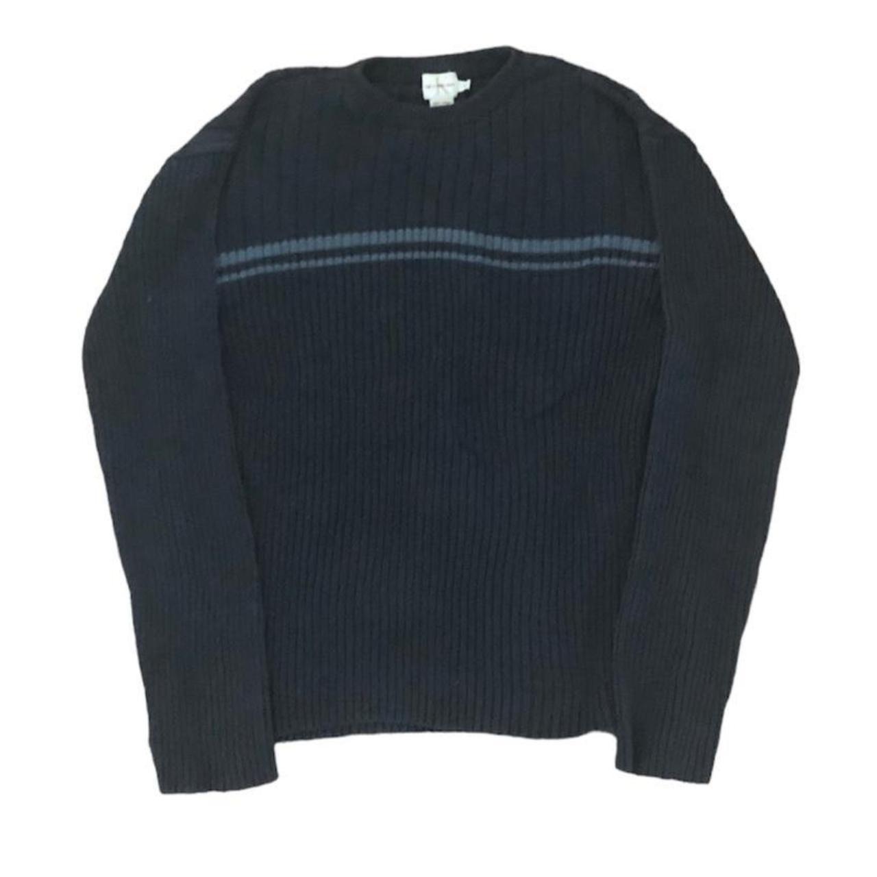 Men's Navy and Blue Jumper | Depop