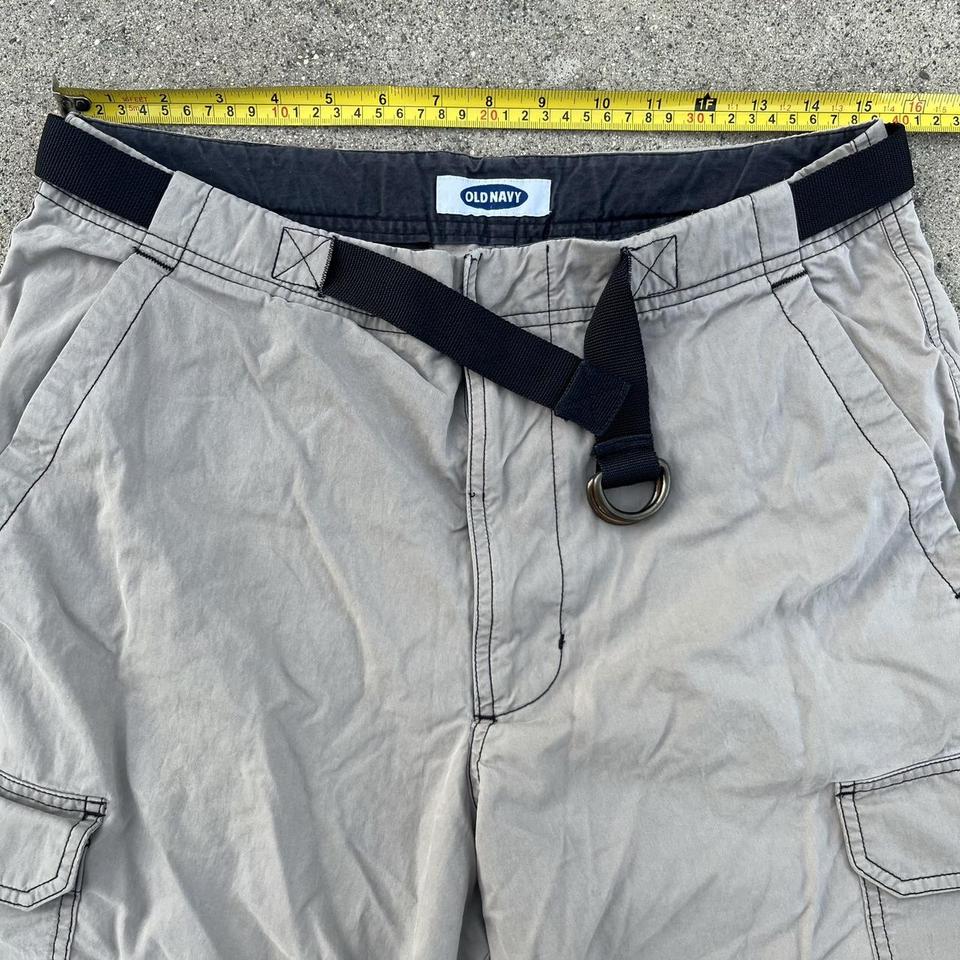 Vintage 90s / Y2K gray zip off cargo pants. These - Depop