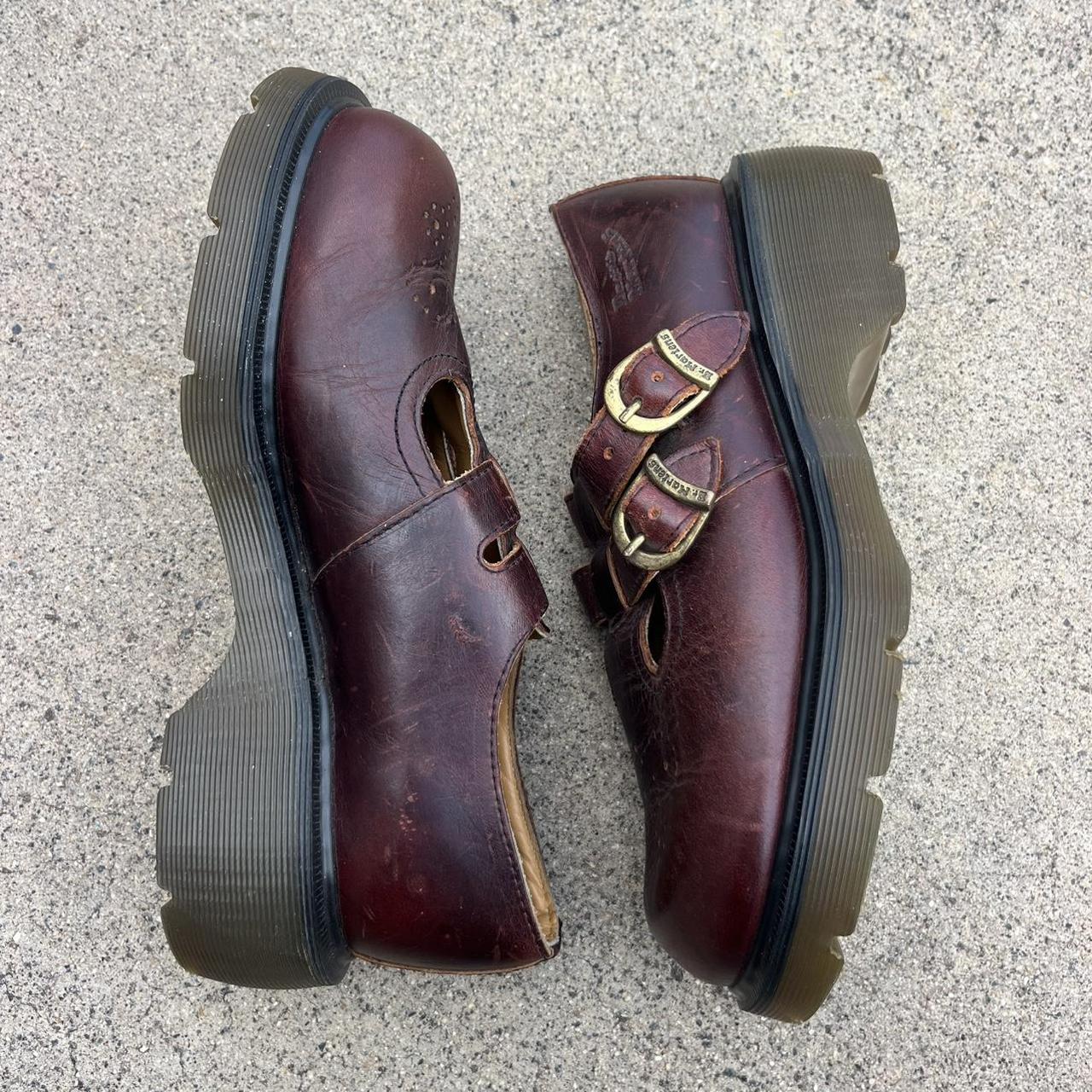 〜90's Dr.Martens England \"Merry Jane\" 1990s Dr. Martens 'Made in England' Lavender Suede Brogue