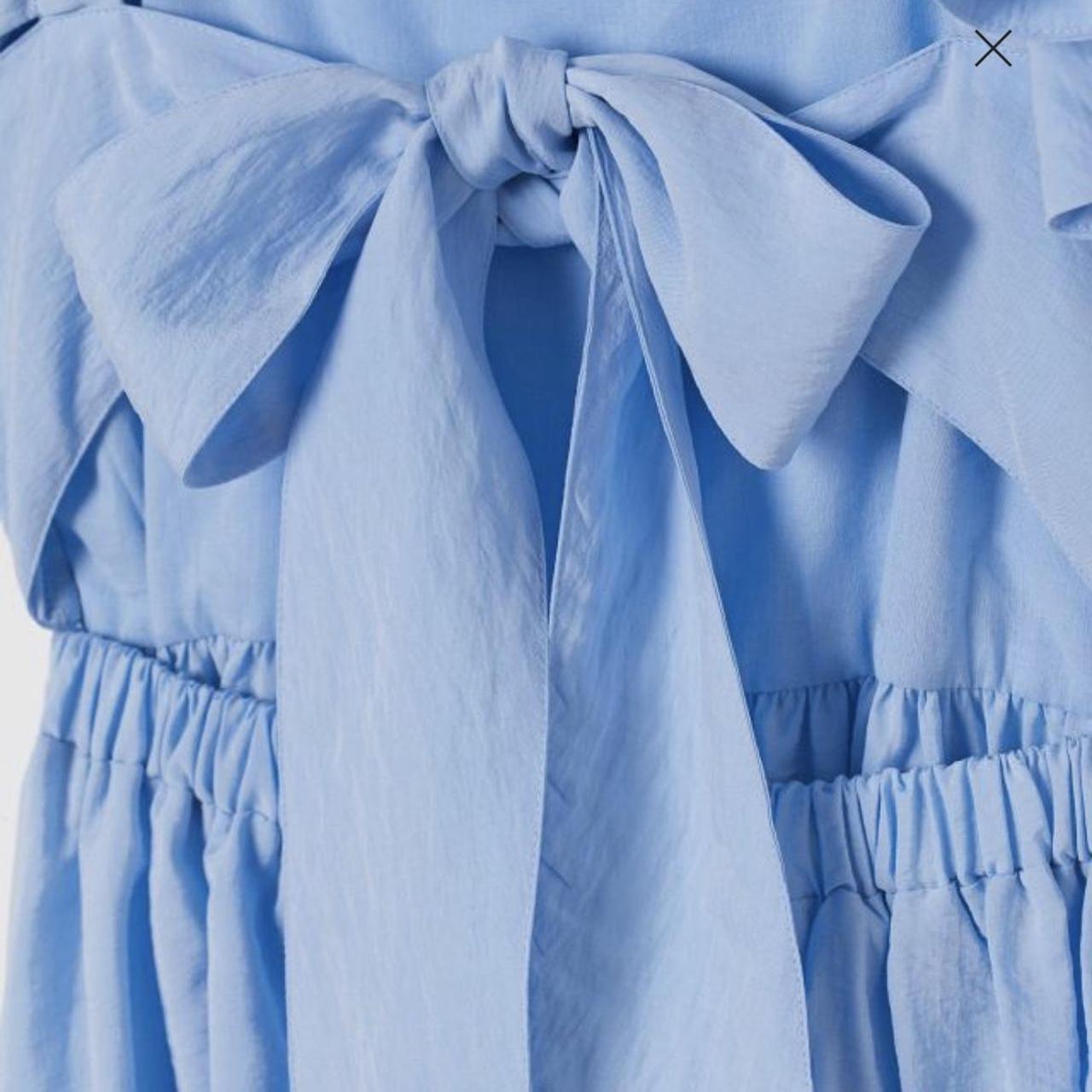 H&M Lyocellblend dress in powder/baby blue Worn... Depop