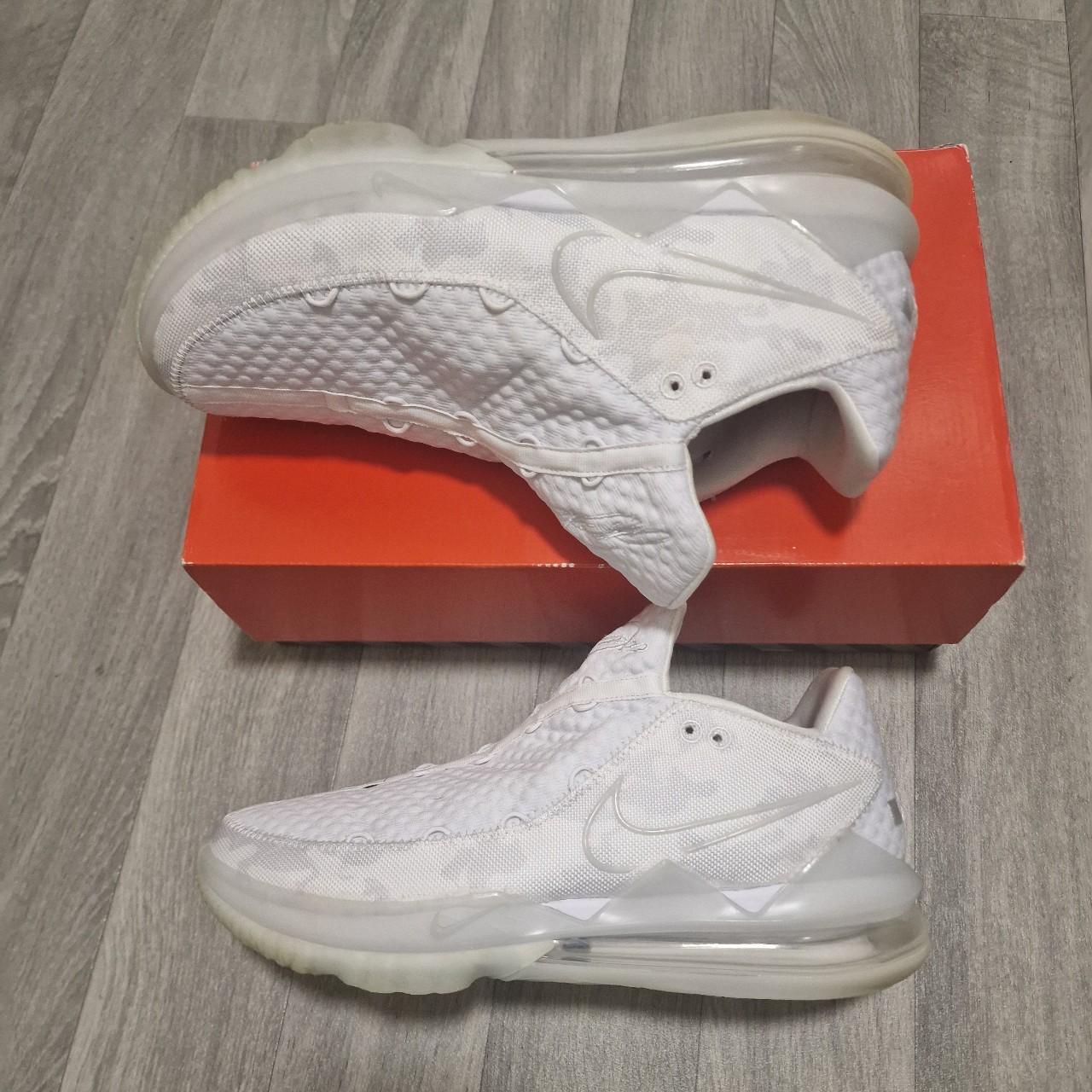 nike lebron 17 low all white