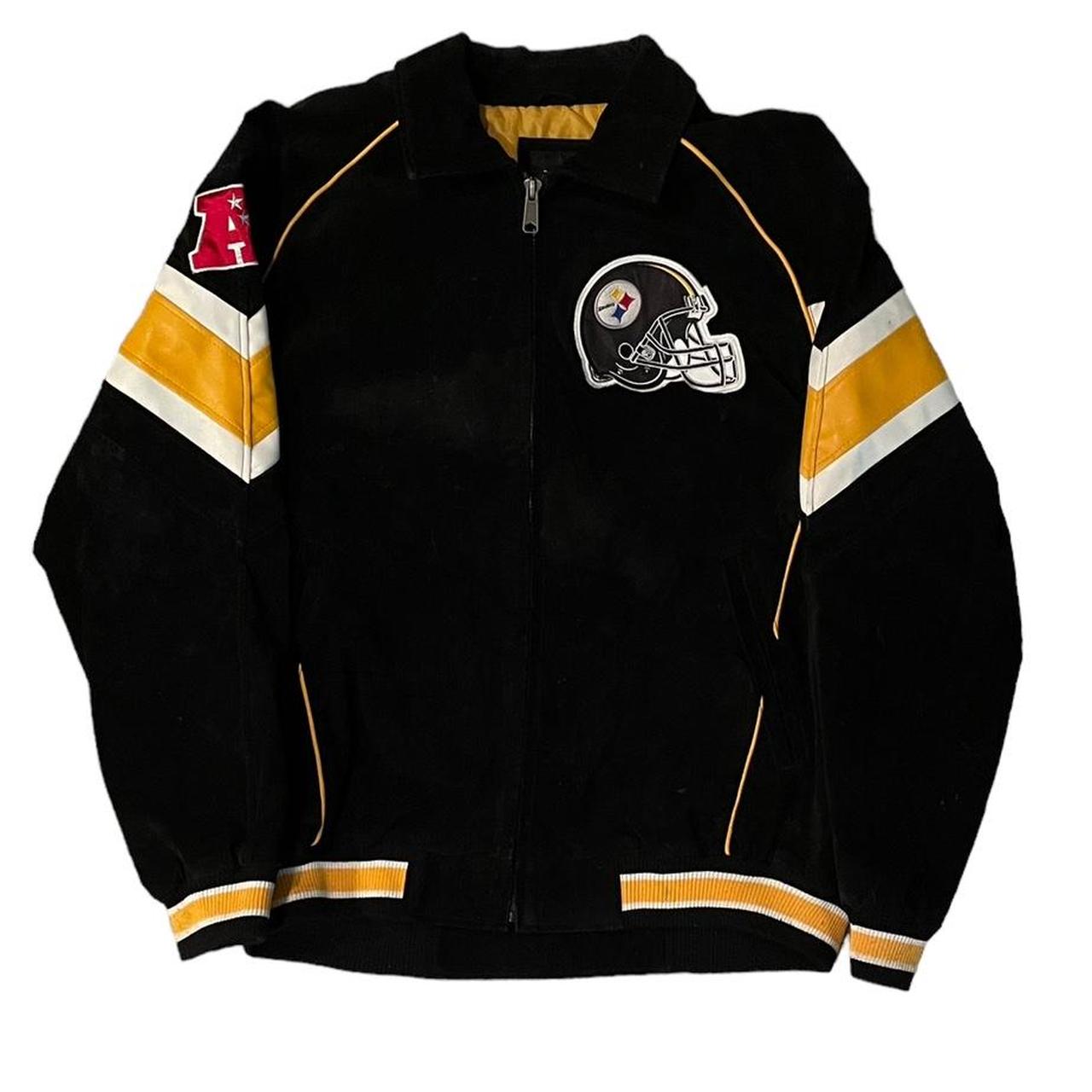 pittsburgh steelers suede jacket