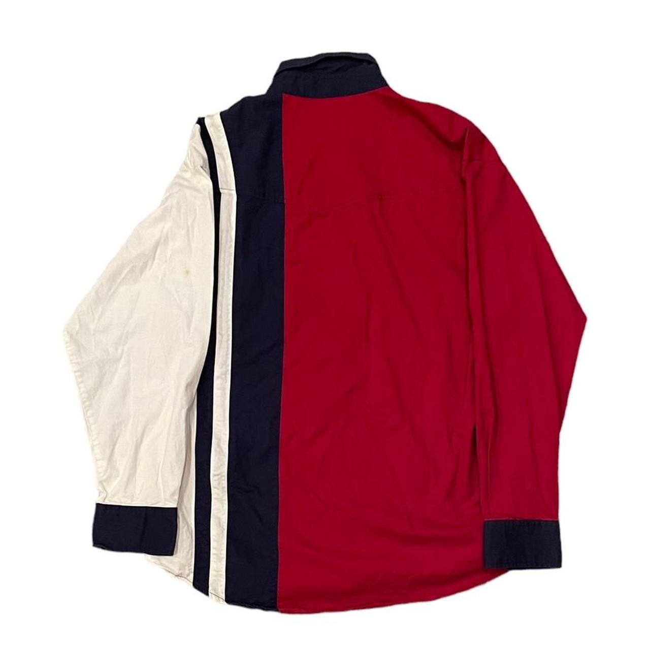 Vintage 90s Wrangler Button Up Western Shirt Red... - Depop