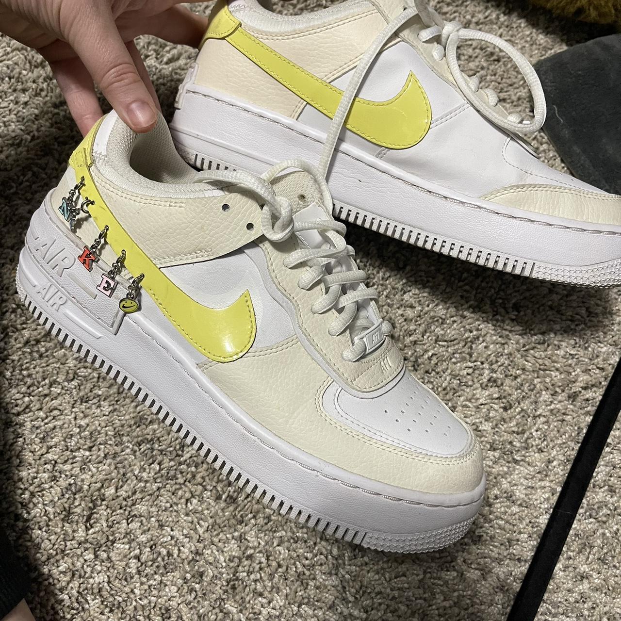 yellow air forces with charms