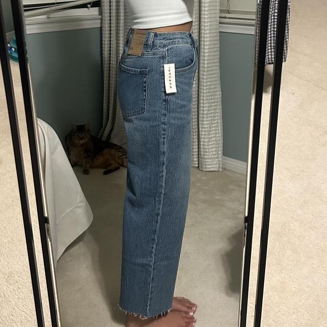 Light blue PacSun Nora wide leg jeans Cropped!! Depop