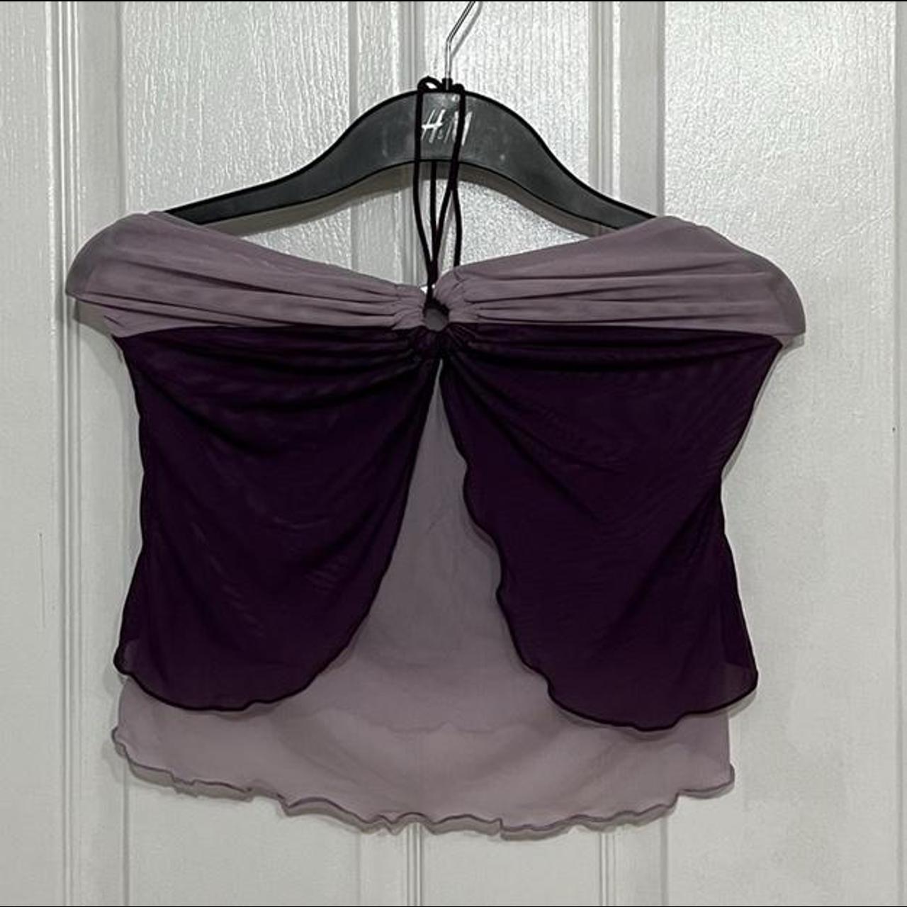 Women's Purple Crop-top | Depop