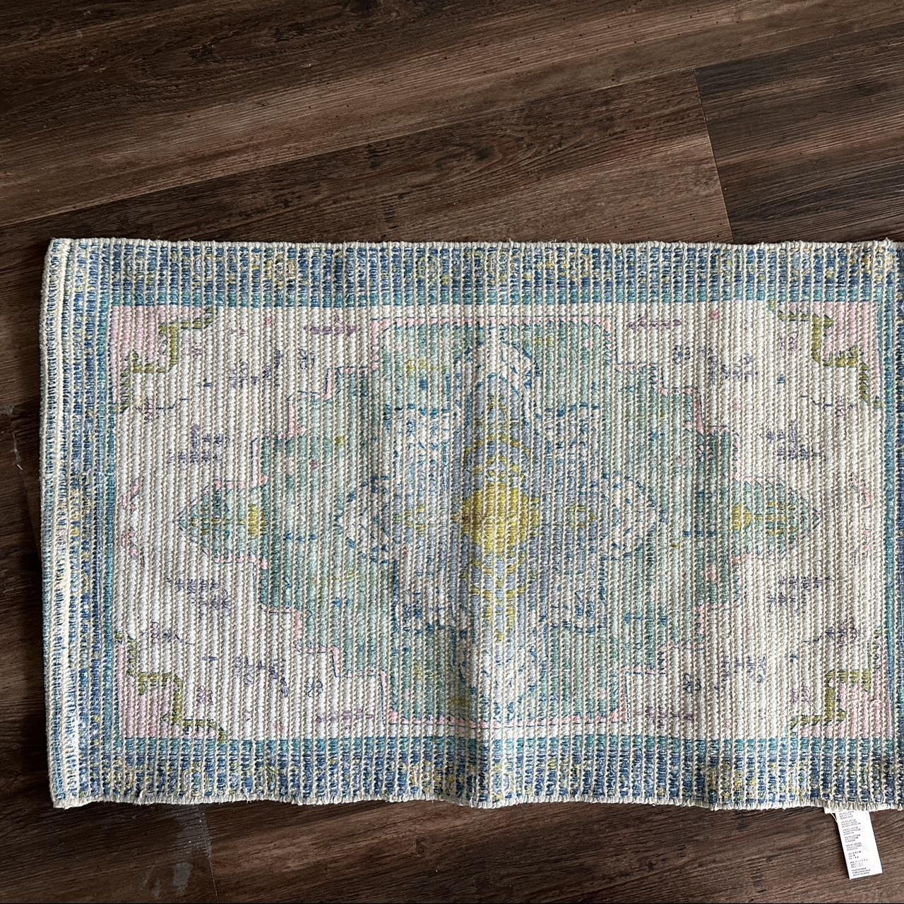 Super cute colorful Anthropologie bath mat Depop