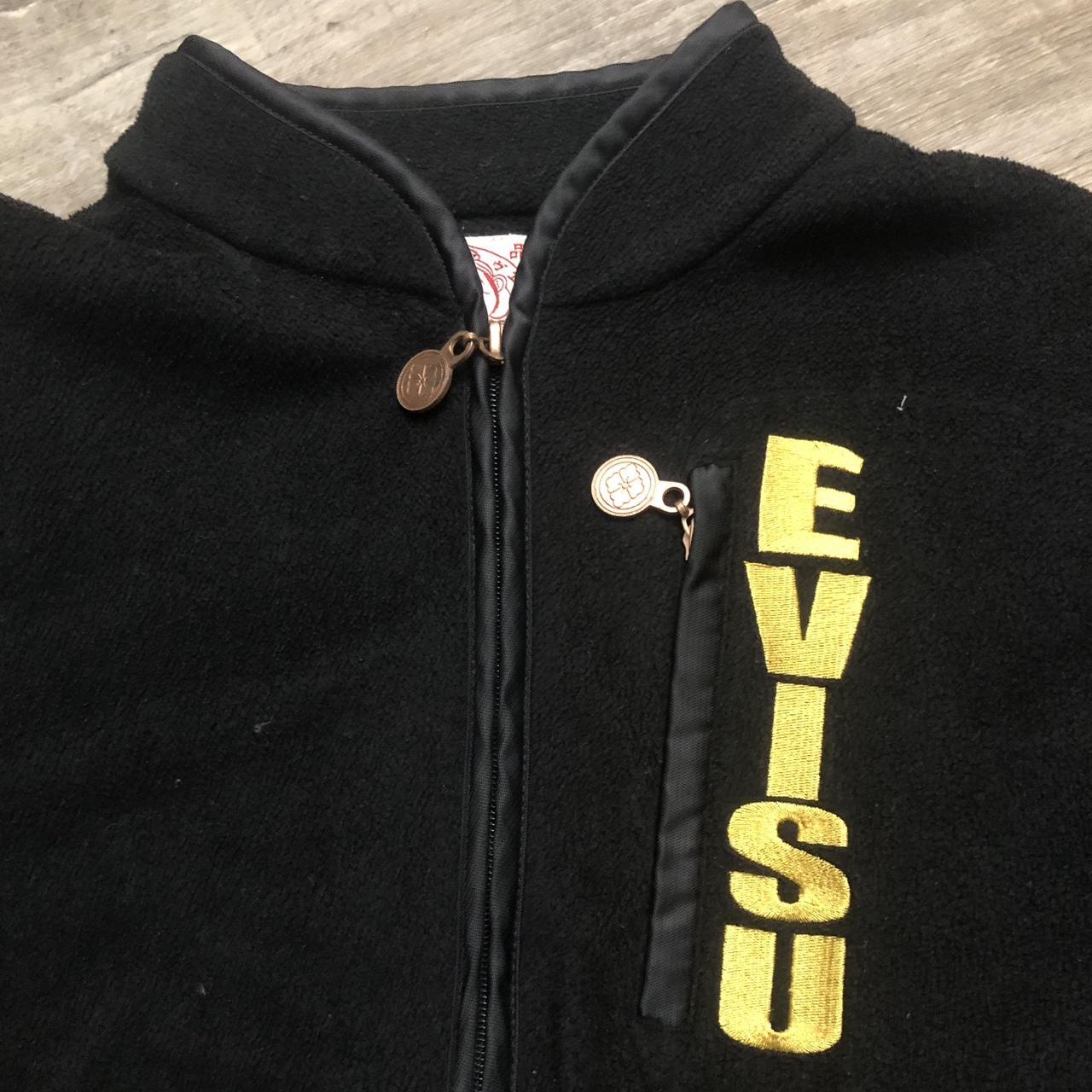 evisu boa fleece jacket