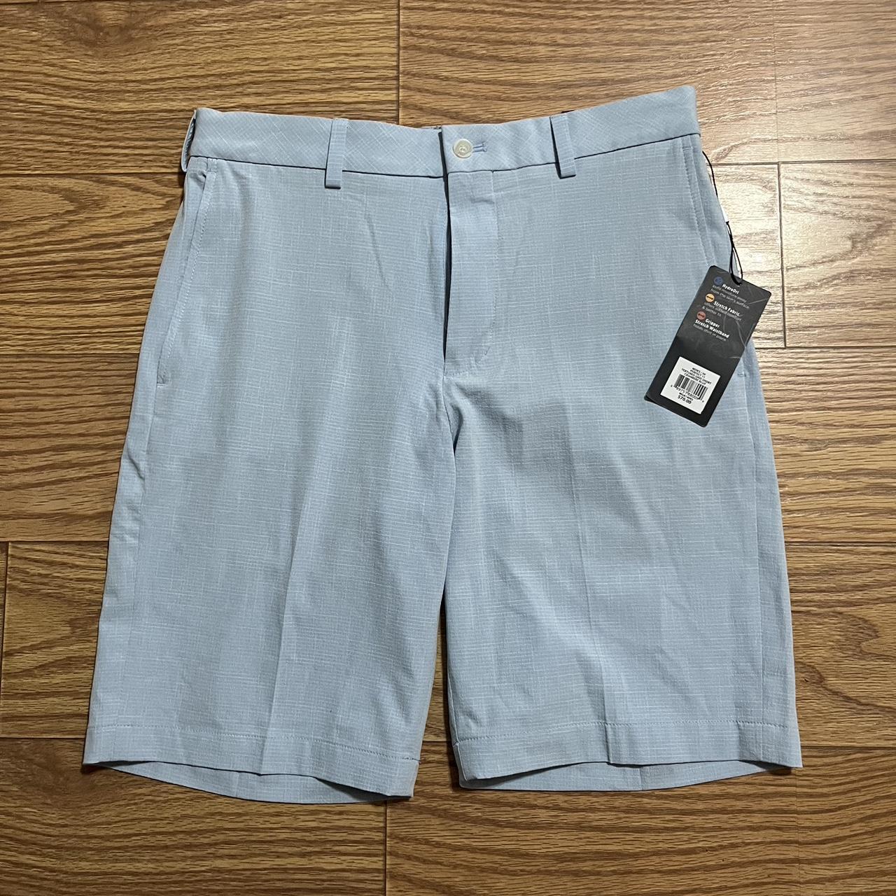 Walter Hagen Men's Blue and White Shorts Depop