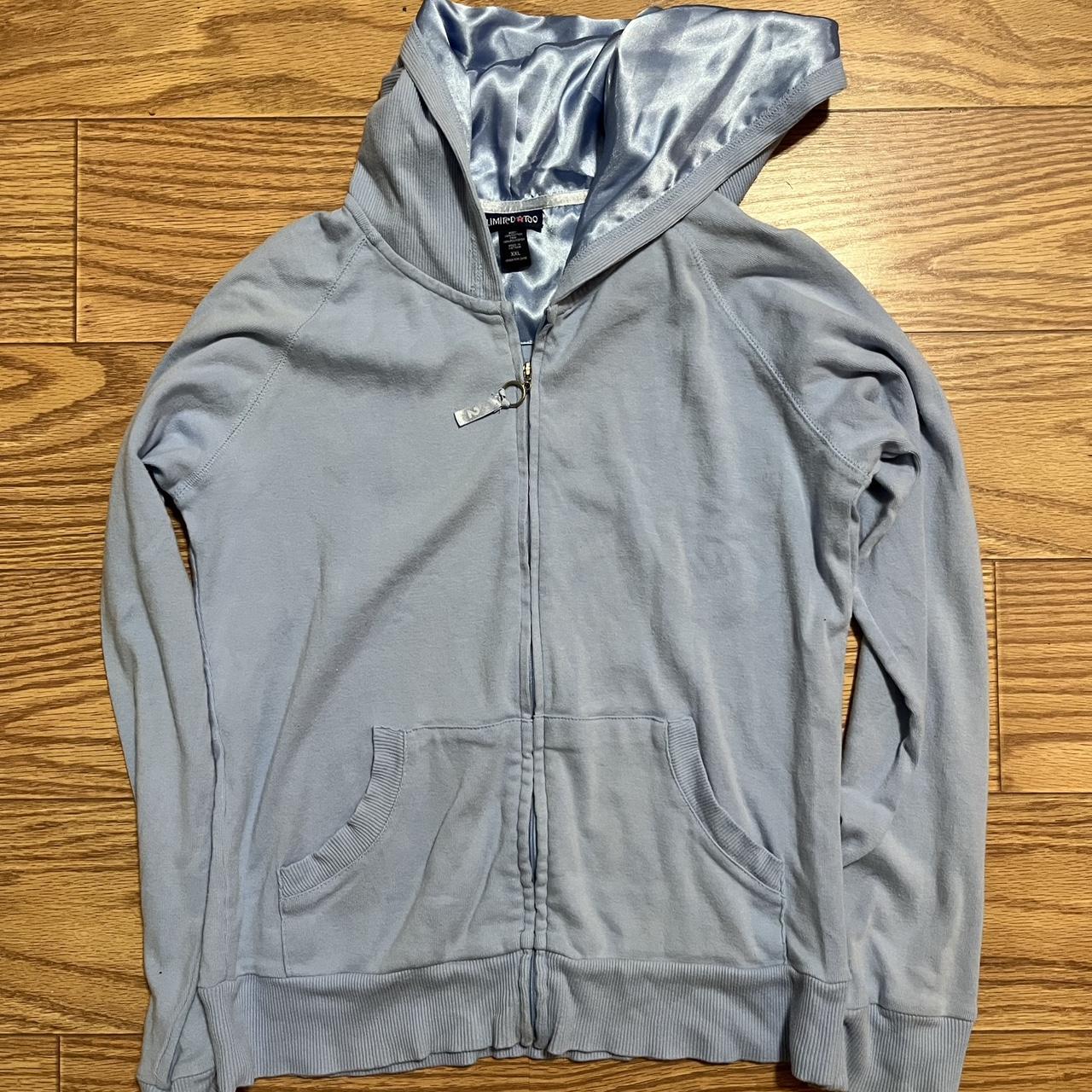 y2k Limited Too light blue full zip girl’s youth... - Depop