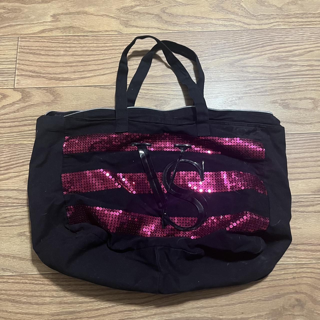 Victoria's Secret Sequin Tote Bag - in good - Depop