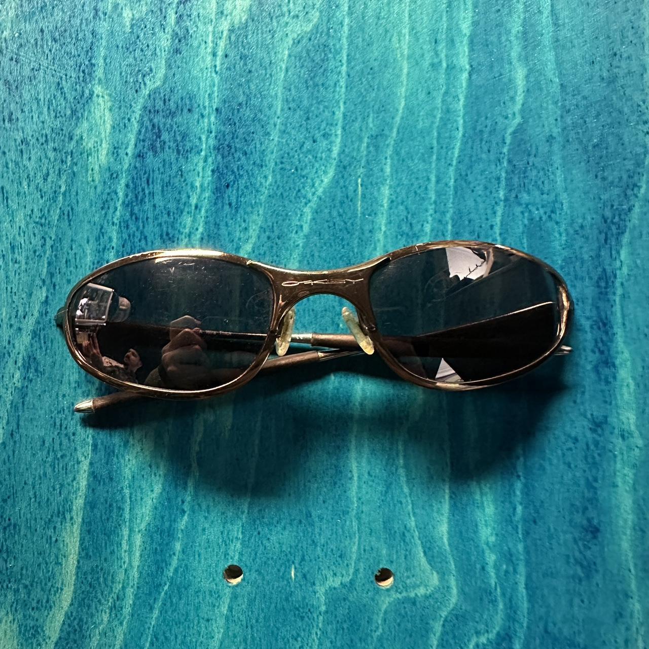 Vintage A-wire Y2K Oakley glasses. Very Y2K. Has... - Depop