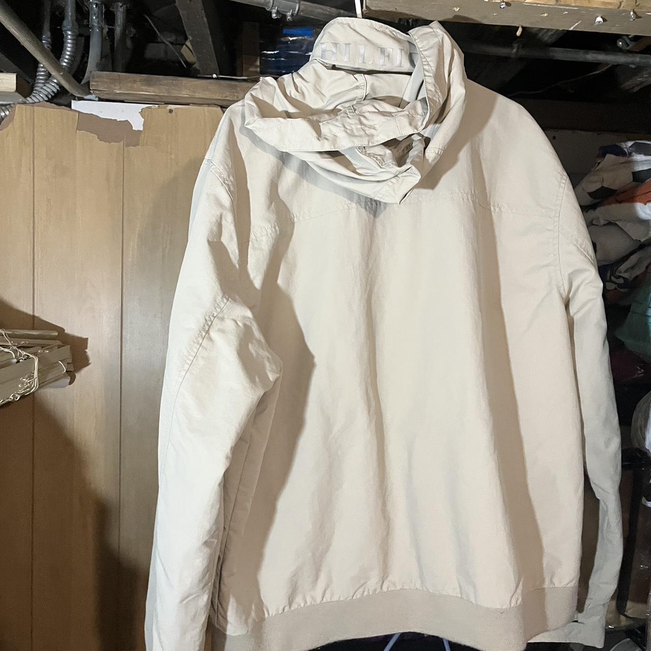 Tommy Hilfiger Men's Cream and White Jacket | Depop