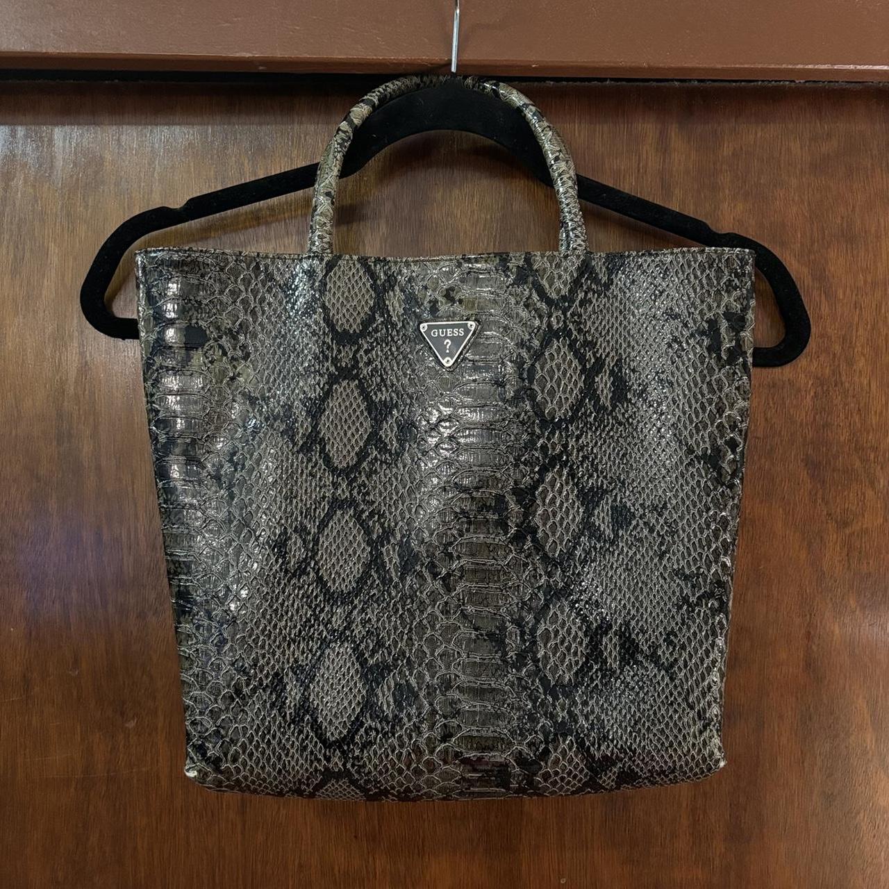 Vintage Guess Snake Python Shoulder Bag Tote Depop