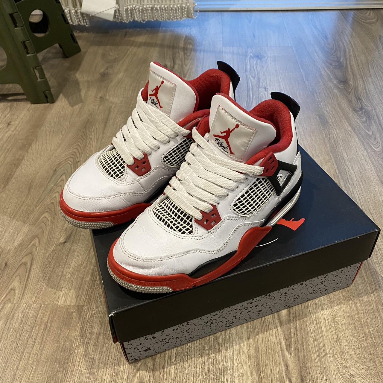 jordan retro 4 red and white release date