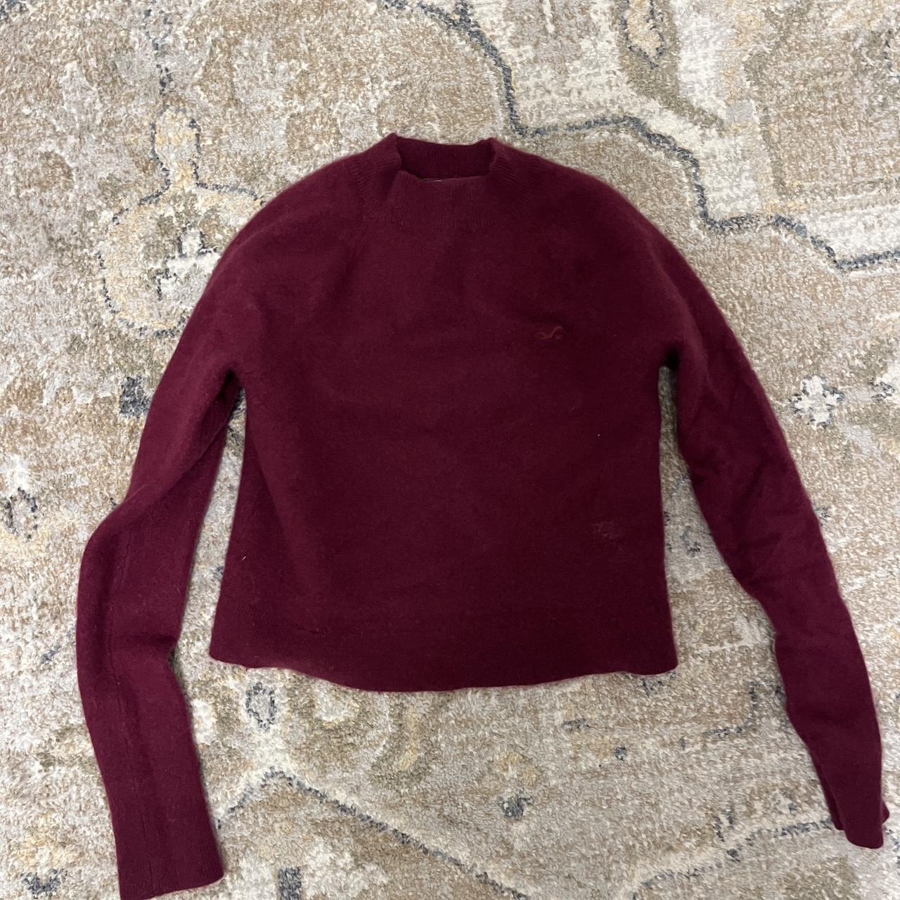 Hollister 100 cashmere sweater in burgundy. No. Depop