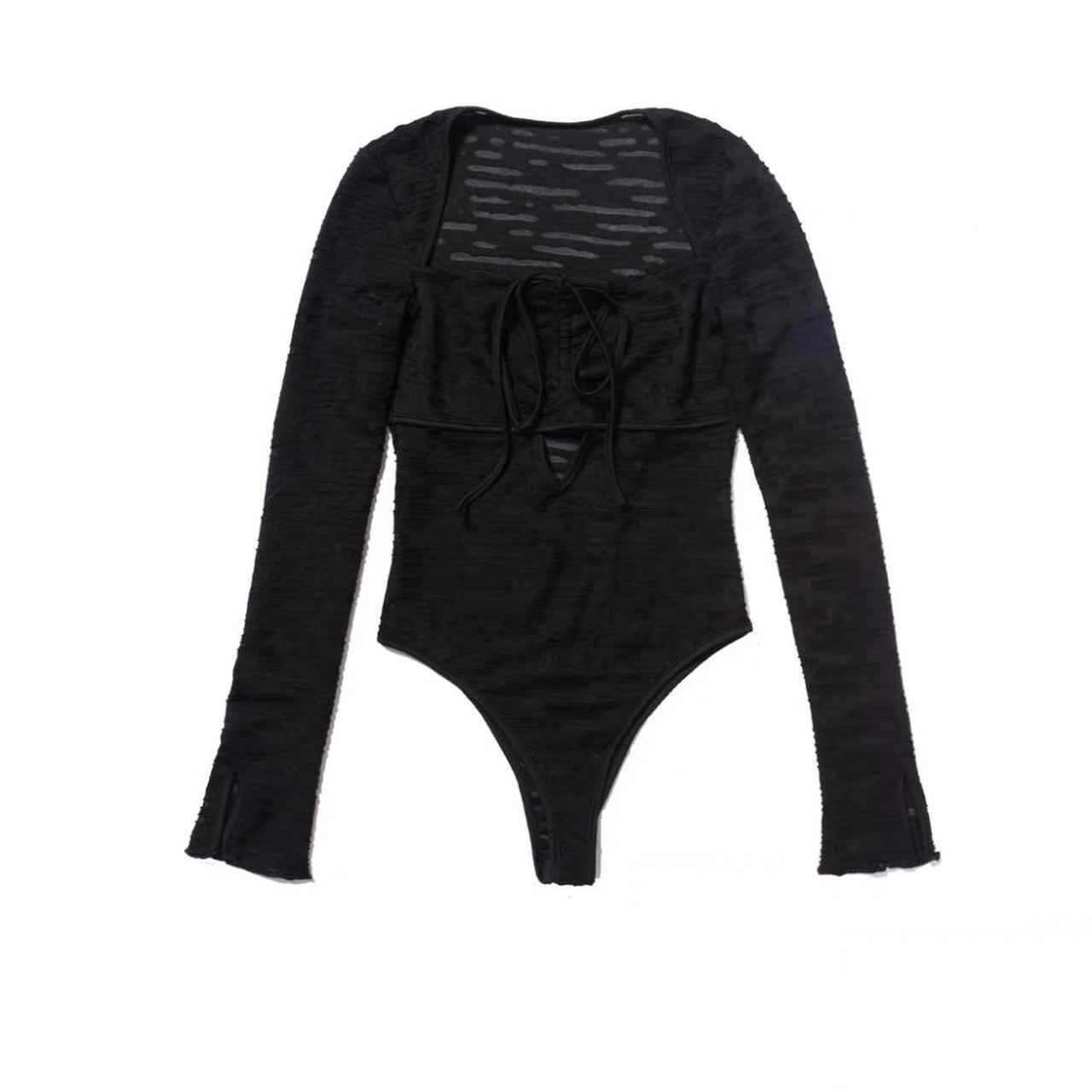 Dolls Kill Women's Black Bodysuit Depop