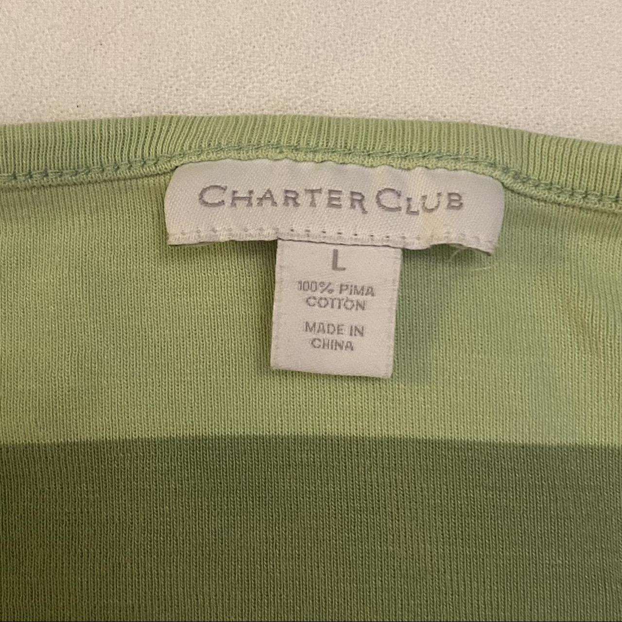 Charter Club Women's Green Vest | Depop