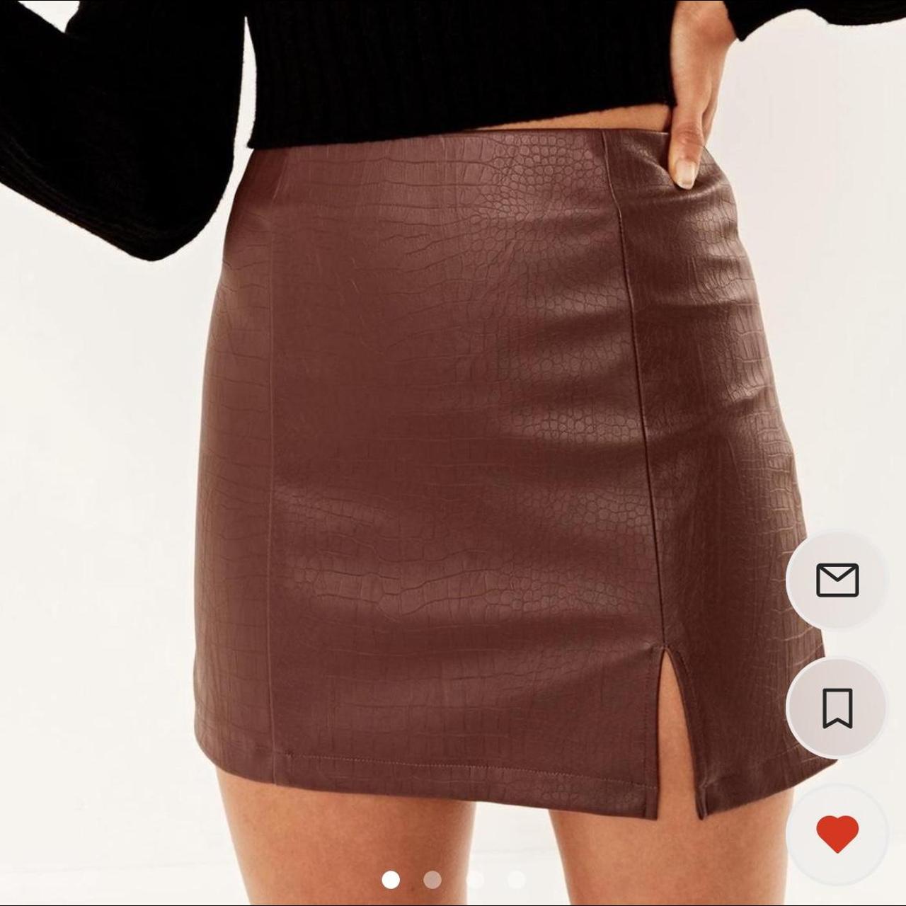 REPOP Glassons faux croc mini skirt. Never worn.... Depop