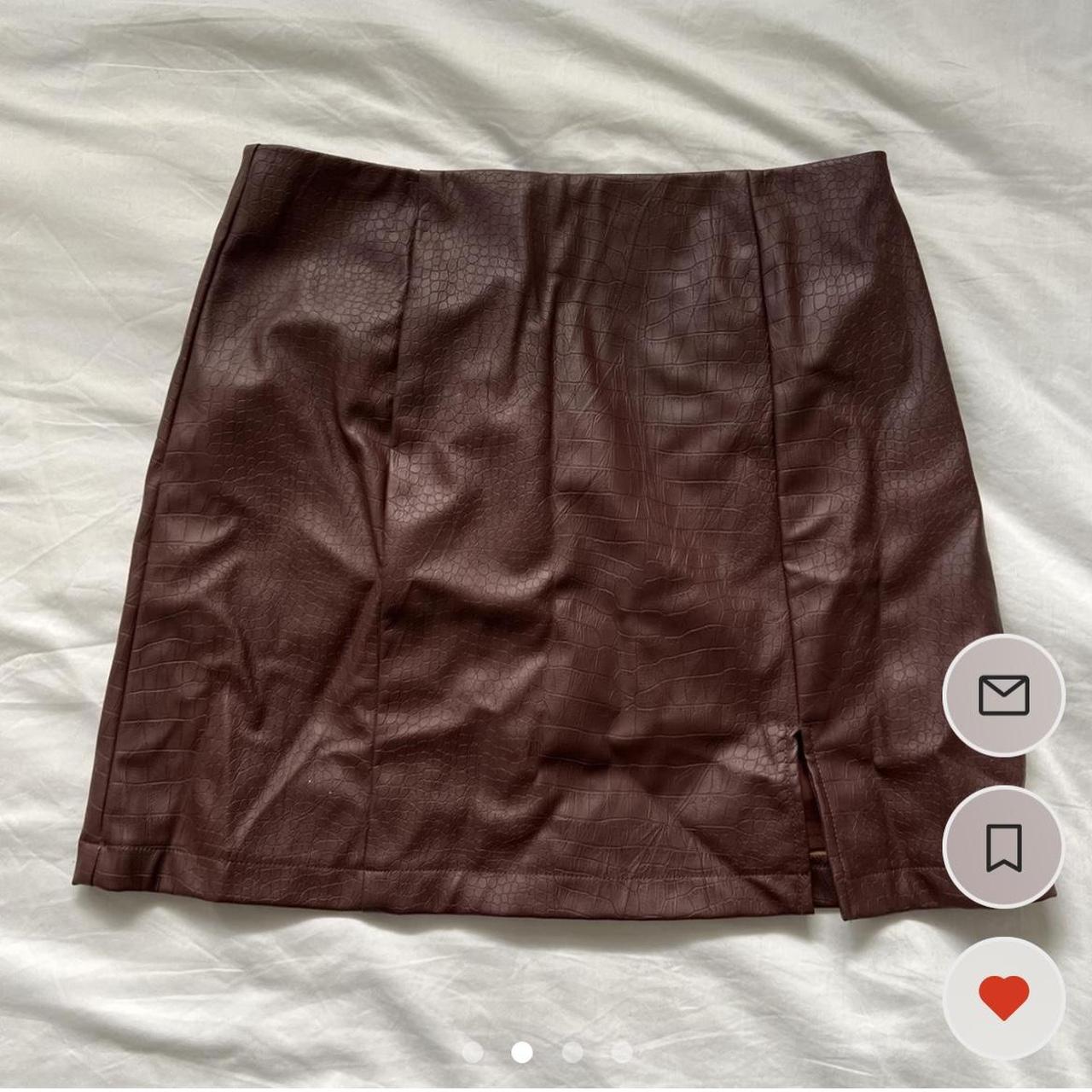 REPOP Glassons faux croc mini skirt. Never worn.... Depop