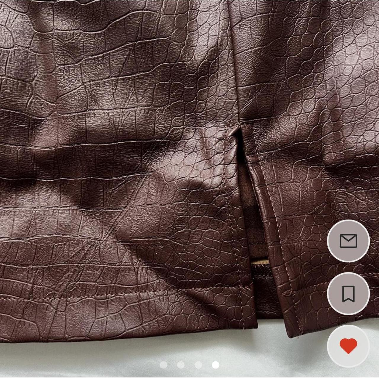 REPOP Glassons faux croc mini skirt. Never worn.... Depop