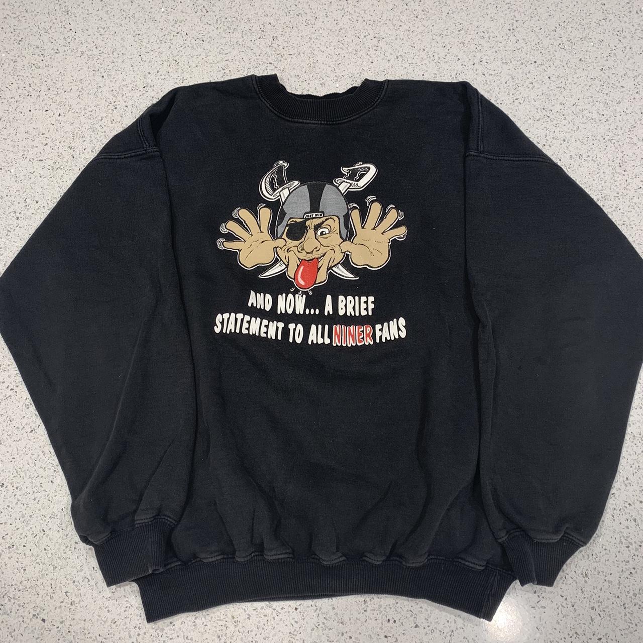 Vintage Oakland Raiders sweatshirt, grey NFL graphic crewneck - XL