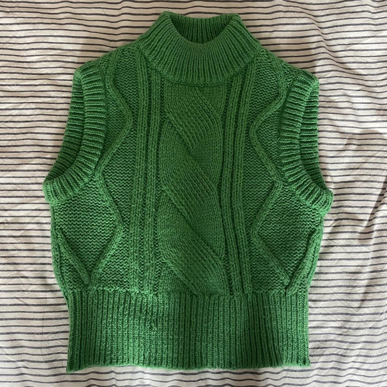 Mini green high neck vest - size 8/10 - Depop