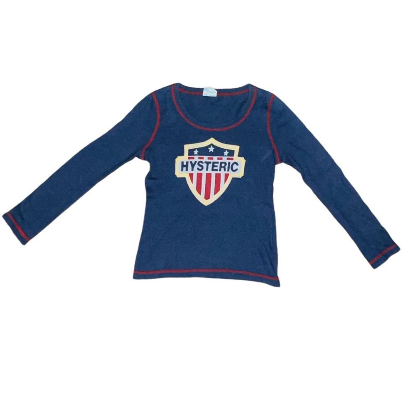 vintage 90s hysteric america blue sweater, size:...